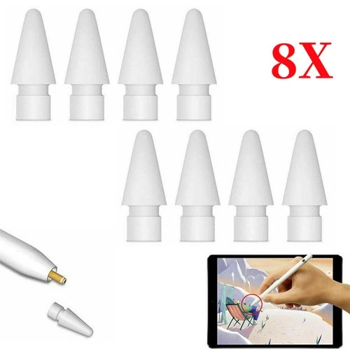 8 STÜCK Ersatz Tipp für Apple Pencil Nibs für Apple Pencil 1. und 2. Generation