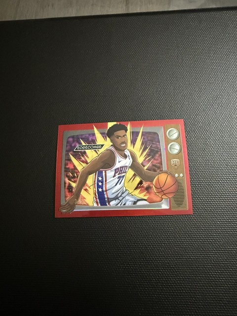 2025-26 Bowman Chrome VJ Edgecombe 🔥 RED Anime #3/5 🔥 SSP Case Hit