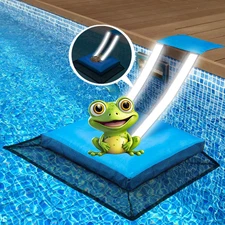 Pool Frog Animal Escape Ramp - Critter Saver Log for Swimming with Reflective