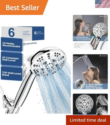 #ad 6 Mode High Pressure Handheld Shower Head Set Consumer Reports Recommended H... $39.99