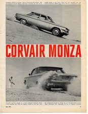 1961 Chevrolet Corvair Monza Sedan Road Test Article Chevy