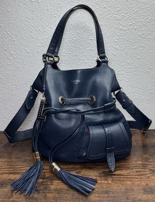 Lancel Paris PREMIER FLIRT DE LANCEL Bucket Bag PETROL GRAINED COW LEATHER