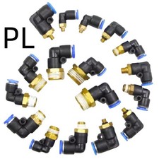 PNEUMATIC PUSH IN FITTING AIR WATER PIPE - MALE ELBOW STUD 4-6-8-10-12MM