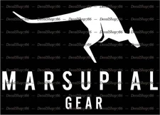 MARSUPIAL Gear -Hunting/Outdoor Sports- Car Vinyl Die-Cut Peel N' Stick Decals