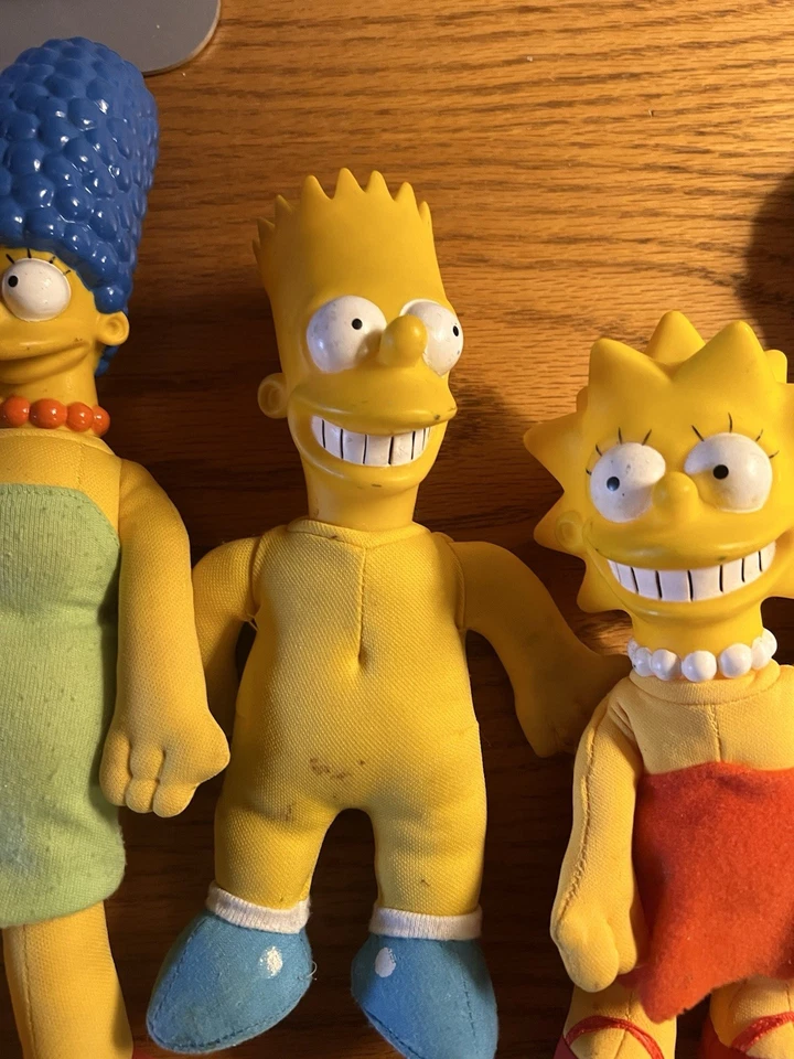 Vtg. 1990 The Simpsons - Lot of 5 Figures Dolls Toys - Image 4 of 4