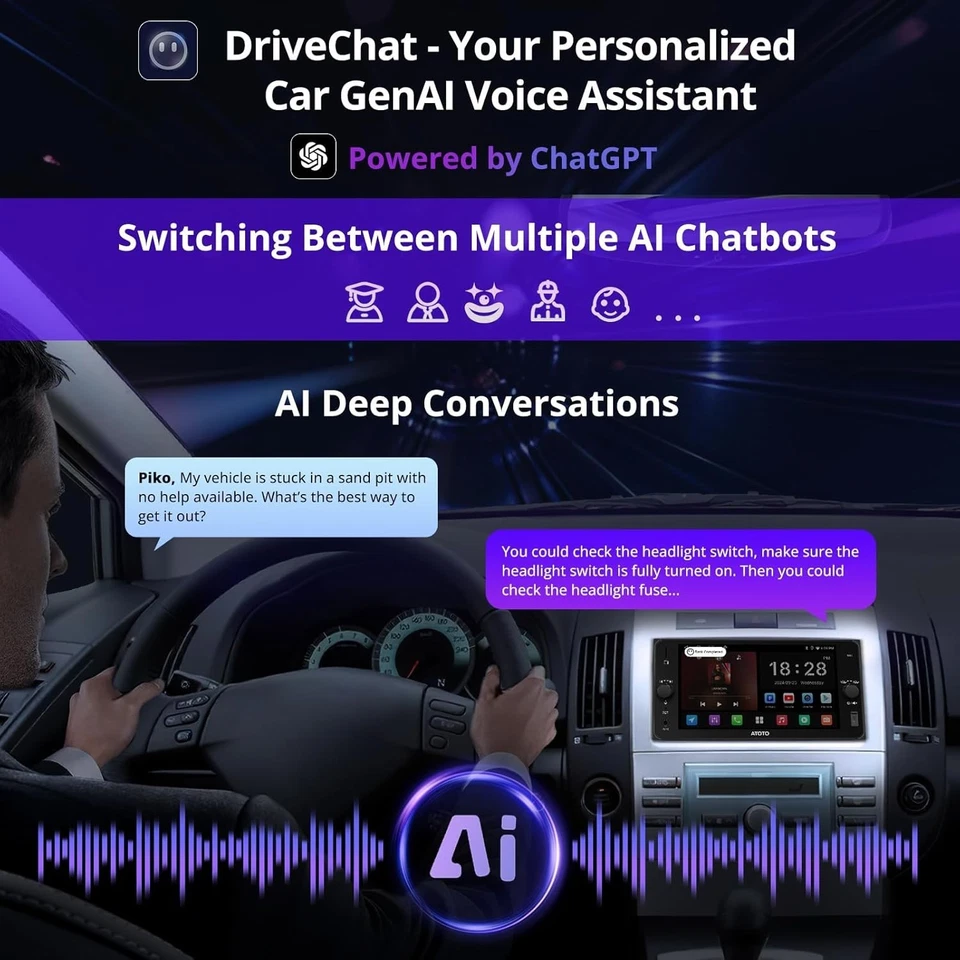 ATOTO A5L 2025 Upgrade 7" Double Din Car Stereo for Toyota Camry Corolla 2G+32G - Image 2 of 4