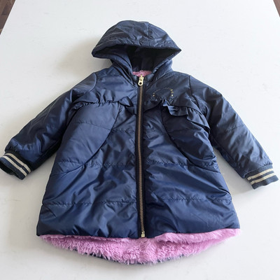 Little Marc Jacobs Girls' Reversible Faux-Fur Puffer Coat size 2