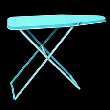 Mid‑Century Wolverine Toy Ironing Board, Aqua Metal, Adjustable, Made in USA