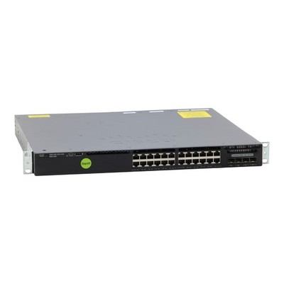 Cisco WS-C3650-24TD-S 24-Port GbE RJ-45 2x 10G SFP+ 2x 250W with Rack Ears