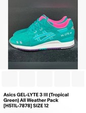 Asics GEL-LYTE 3 III Tropical Green All Weather Pack H511L-7878 SIZE 12