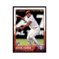 Maikel Franco Rookie 2015 Topps #309 Baseball Cards Baseball Card NM. rookie card picture
