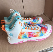 Moolah Kicks Tie Dye High Top Basketball Sneakers Unisex Kids 7 Multicolor