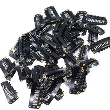 50pcs Mixed Size Black Hair Clip Grip Pin Bow DIY For Baby