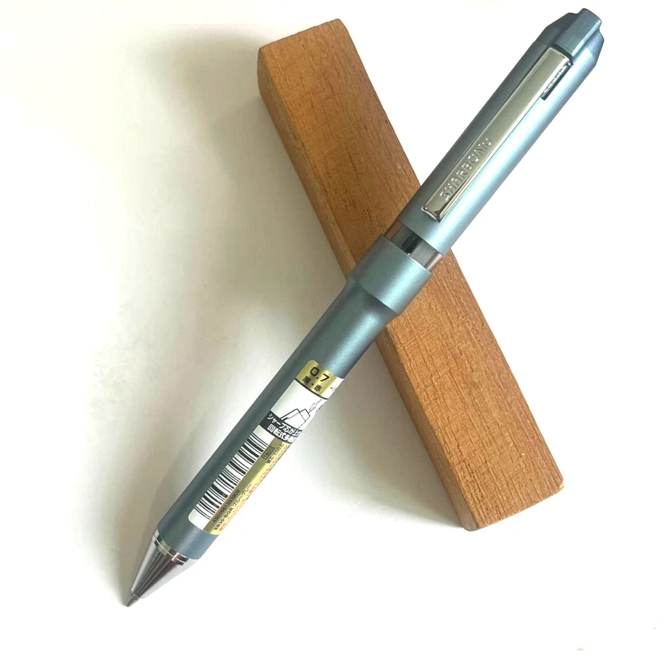 Caneta esferográfica Zebra SHARBONu SB35-PU multifuncional 0,7 mm + lápis 0,5 mm azul cinza col - Imagem 2 de 4