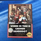 Where in Time Is Carmen Sandiego (Sega Genesis, 1992) Big Box w/ Encyclopedia