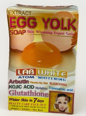 Extract Lab White Atom Egg Yolk Kojic Arbutin Vit C E B3Glutathione Kojic Acid.