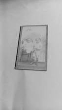 PHOTO CARTONNÉE CDV BÉBÉ ET  ENFANT