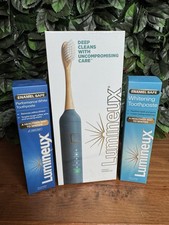 Lumineux Electric Toothbrush  2 Whitening Toothpaste Set Enamel Safe New SEALED