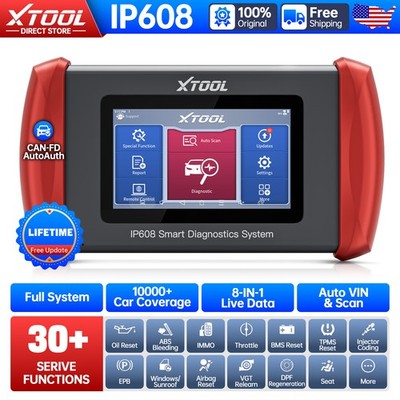 2026 XTOOL IP608 OBD2 Scanner Code Reader Full Systems Diagnostic Tool 32+Reset