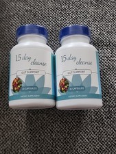 15 Day Cleanse Gut Colon Digestion Support Dietary Supplement - 30 Capsules 2pk