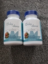 15 Day Cleanse Gut Colon Digestion Support Dietary Supplement  - 30 Capsules 2pk