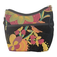 Danny K Floral Tapestry Shoulder Crossbody Bag Made in USA