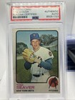 1973 Topps Tom Seaver Auto signed #350 NY Mets PSA/DNA Authentic --182