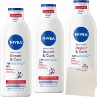 Nivea Body Lotion Repair & Care 3Er Pack 3X400Ml Flasche Usy Block
