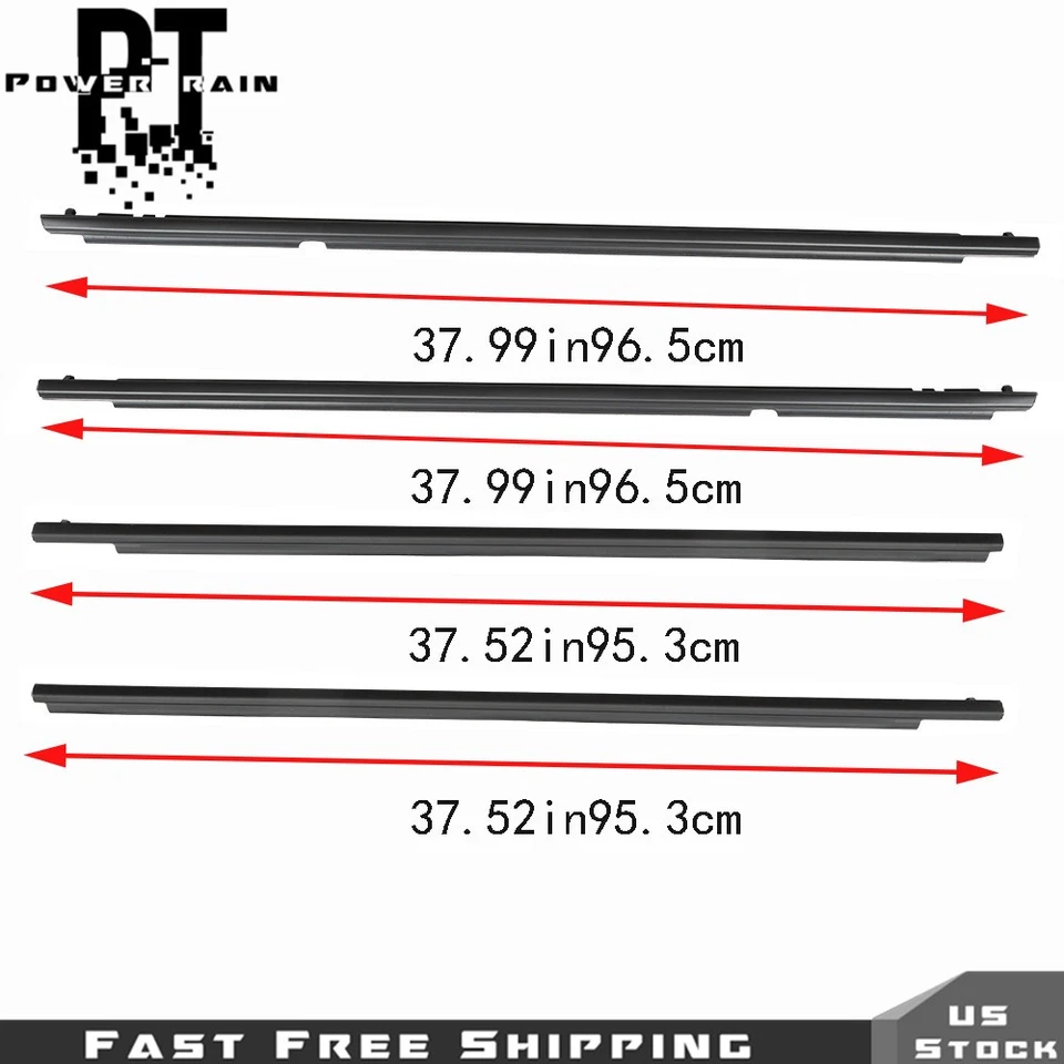 Para Toyota Corolla 2009-2012 Puerta Weatherstrips Cinturón Sello Ventana Moldura Borde Foto 3 de 4