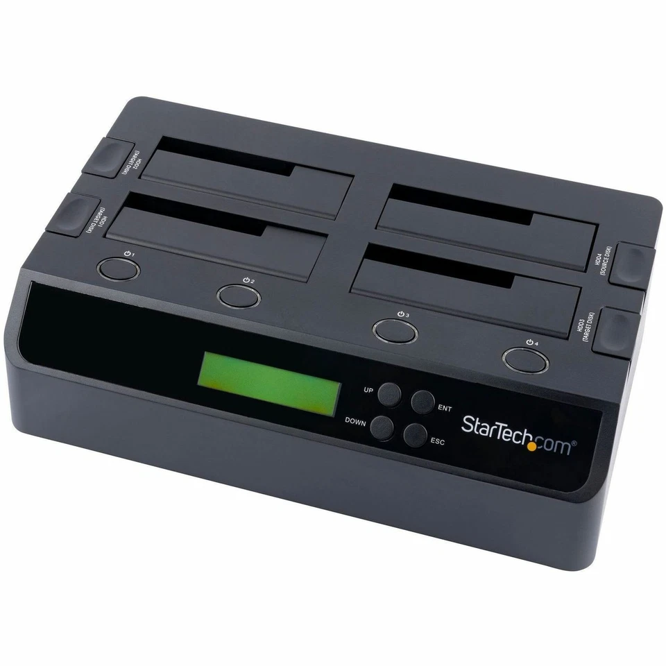 StarTech 4 Bay USB 3.0 eSATA to SATA Standalone 1:3 HDD Hard Drive Duplicator - Image 2 of 4