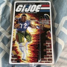 💥 GiJoe 💥 1986 William “The Refrigerator” Perry Display Case & Cardback Insert