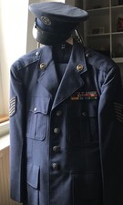 Vintage US Air Force Jacket Pants Uniform Vietnam 39R Jacke - W32 L34 Hose