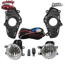 Fog Light Lamp For Toyota RAV4 2019-2025 Bezel Harness Switch Kit Halogen Bulbs