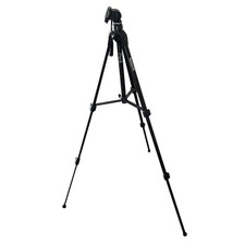 Slik 6200DX Tripod with Action Pan Head Lightweight Black Aluminum Camera Stand