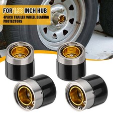4 PACK 1.98" Trailer Wheel Bearing Protectors, Chromed Stainless Steel for Boat