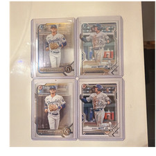 Topps 2022 Bowman Chrome Prospects Bobby Witt Jr Royals 4-Card Lot BCP-1/146