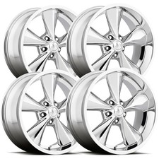 (Set of 4) Boyd Coddington BC1 Junkyard Dog 18x8 5x4.5 +0mm Polished Wheels Rims