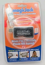 MagicJack A921 USB Phone Jack 2008 Local + Long Distance Factory Sealed