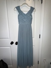 Jenny Yoo | Blue Sleeveless Bridesmaid Dress | Light Blue Smoke Blue | Size 0