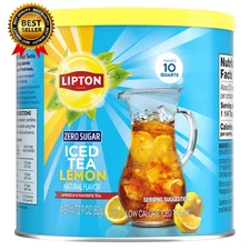 Diet Lemon Iced Tea Mix – Pack of 2, 10 Quarts Each (Total 20 Quarts) – Zero Sug