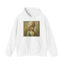 NEW Adult Hoodie Sweatshirt Rococo Rabbit Royalty Animal Art Gift