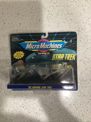 Micro Machines Original Star Trek Botany Bay, Romulan Bird of Prey, Klingon Batt