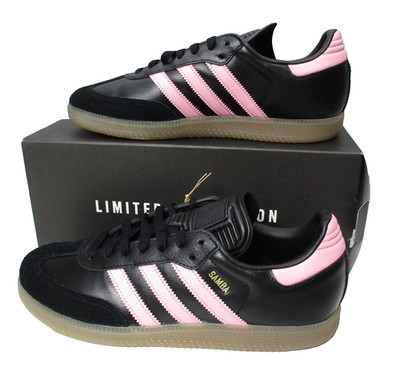 Adidas Samba Inter Miami SS24 CF Messi Black Pink Shoes Mens Sz 8.5