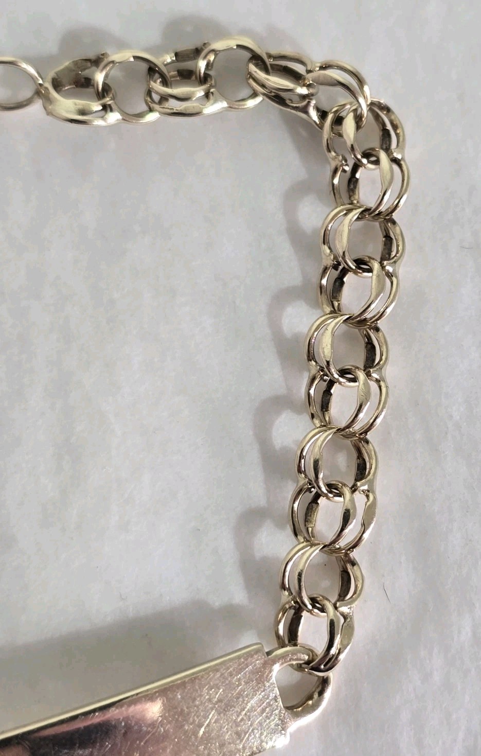 9ct Solid Yellow Gold ID ( Identification ) Brace… - image 7