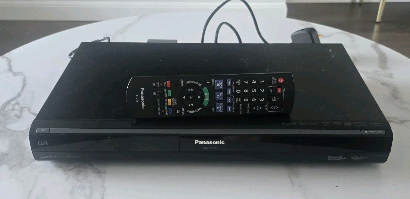 Panasonic DMR-EX769 DVD HDD Recorder 160GB PVR Multi Region With Original Remote