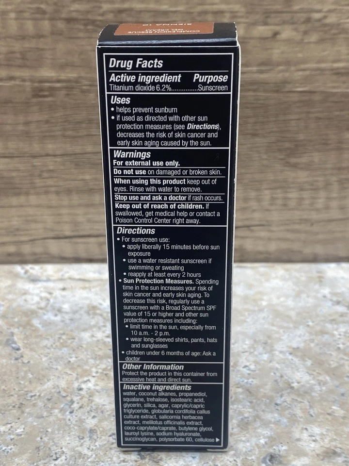 Bare Minerals 11.5 Mahogany Hydrating Gel Cream COMPLEXION RESCUE 1.18 oz - Image 3 of 4