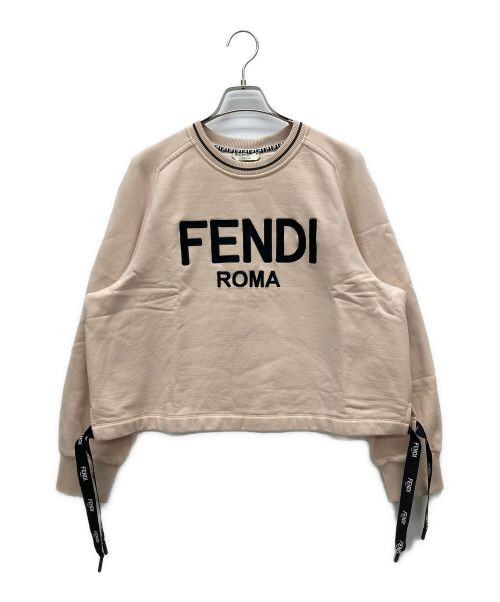 FENDI Logo Sweatshirt Size L Women's Authentic #EC ACC