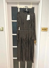 Phase eight sequin stripe dress in size 14(RRP-£199)