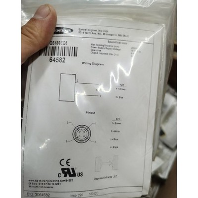 Neu Banner QS186EQ5 10-30VDC Fotoelektrischer Sensor Qualitätssicherung