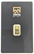 Frontier Mint 0.5g Gold Bar 0.5 - .9999 Fine 5595.52 per troy oz